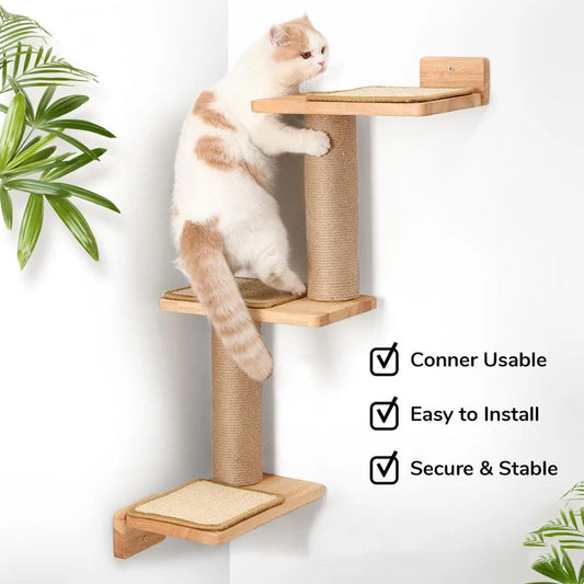 Cat Climbing Shelves Wall-Mounted - 5 - ps | ONEFY.SHOP