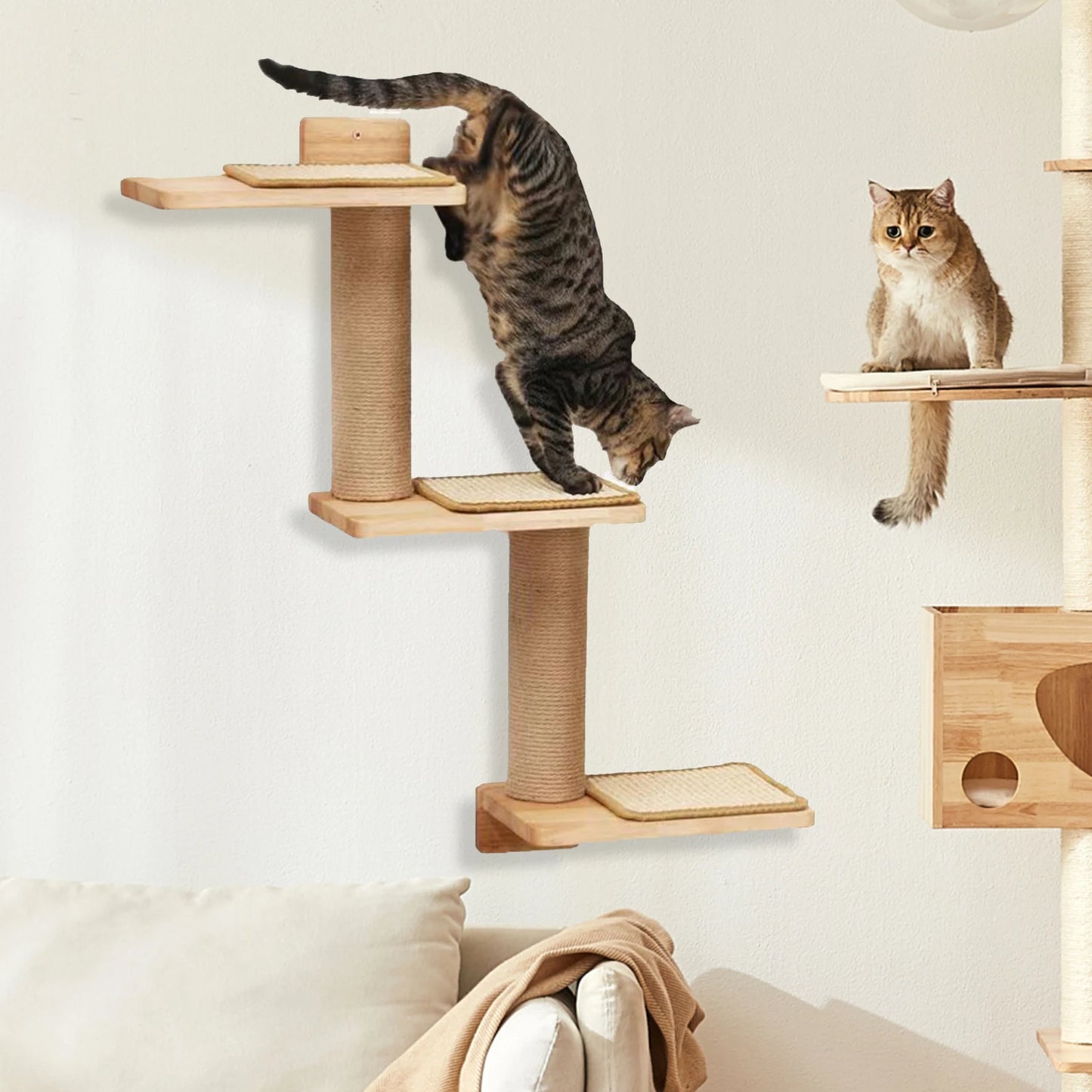 Cat Climbing Shelves Wall-Mounted - 5 - ps | ONEFY.SHOP