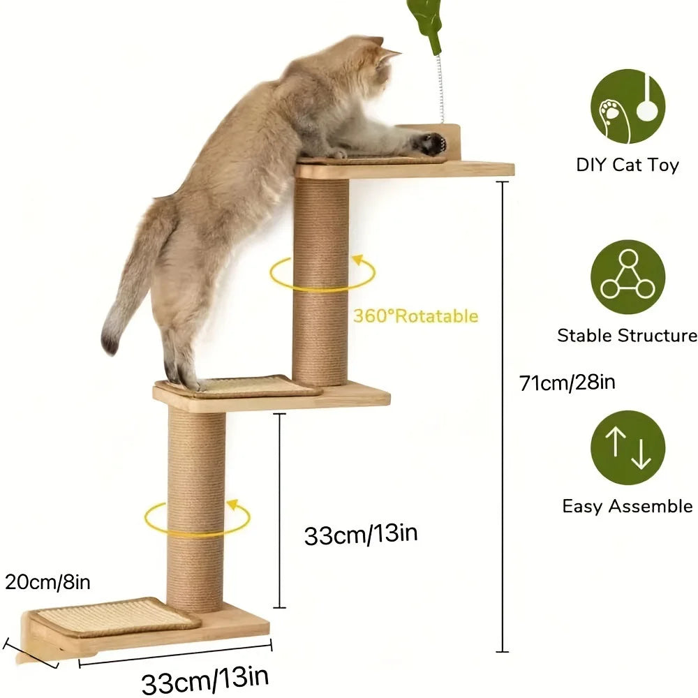 Cat Climbing Shelves Wall-Mounted - 5 - ps | ONEFY.SHOP