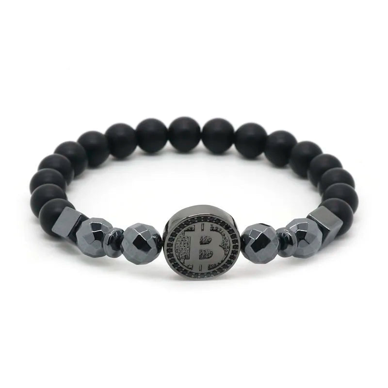 Bitcoin Themed Beaded Bracelet - 2 - ps | ONEFY.SHOP