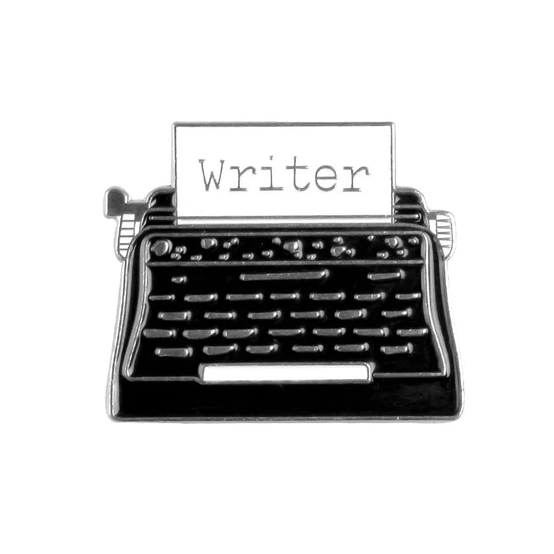 Retro Typewriter Enamel Pin Collection - 6 - dn | ONEFY.SHOP