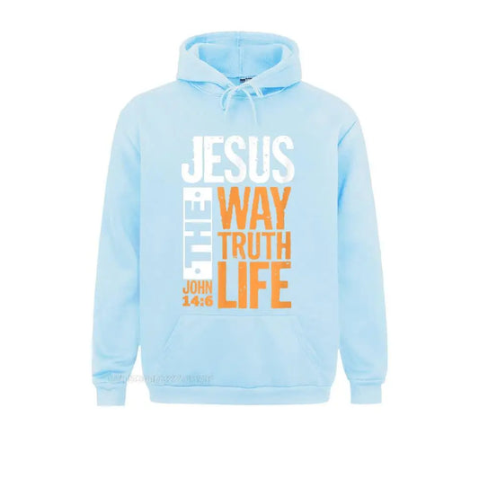 Jesus The Way, The Truth, The Life Hoodie - 8 - an | ONEFY.SHOP