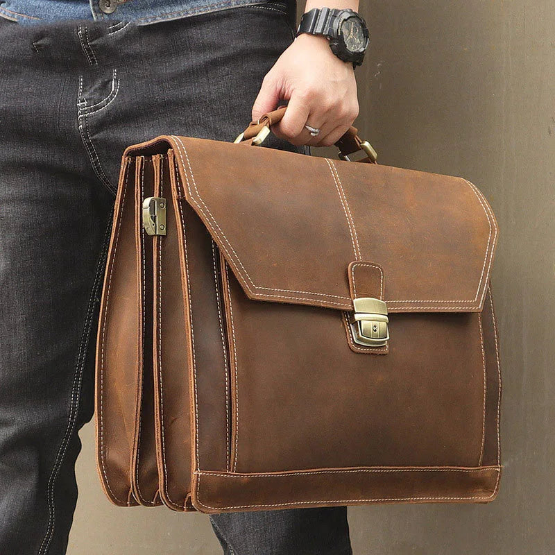 Men's Business Briefcase With Lock - 2 - aw  | ONEFY.SHOP