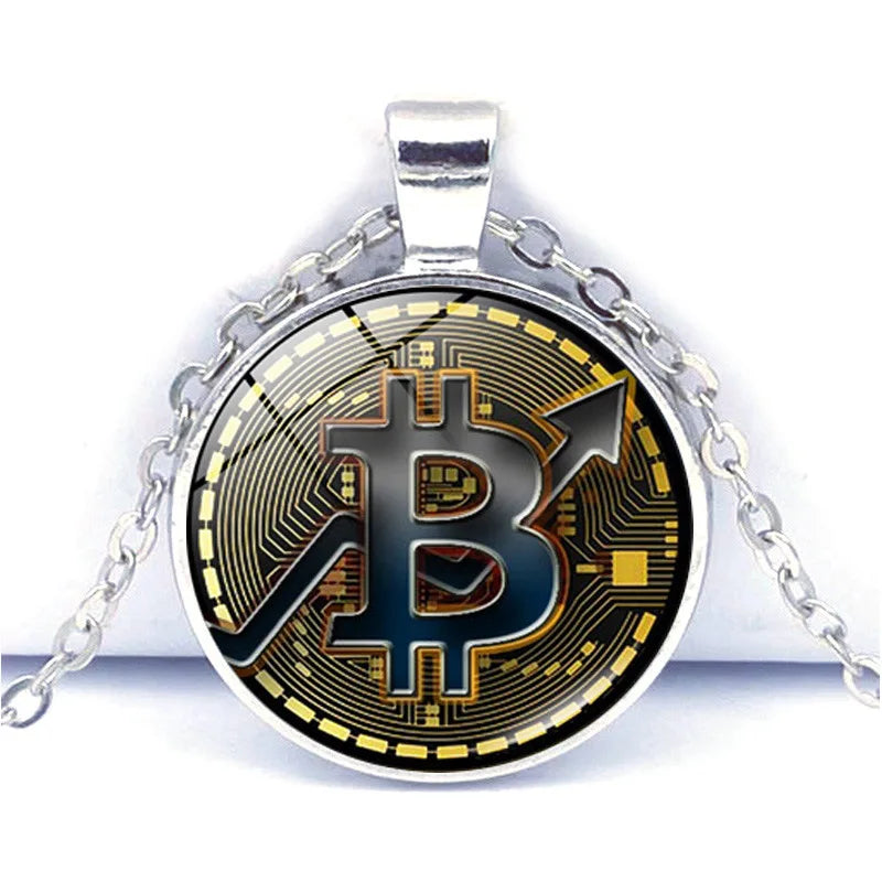 Cryptocurrency Emblem Pendant Necklace - 2 - ps | ONEFY.SHOP