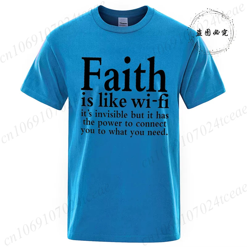 Faith Is Like WiFi Shirt - 8 - an | ONEFY.SHOP