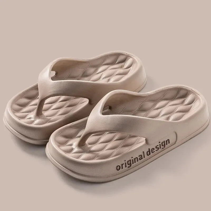 Minimalist Concave Thick Sole Slide Sandal - 2 - gn  | ONEFY.SHOP
