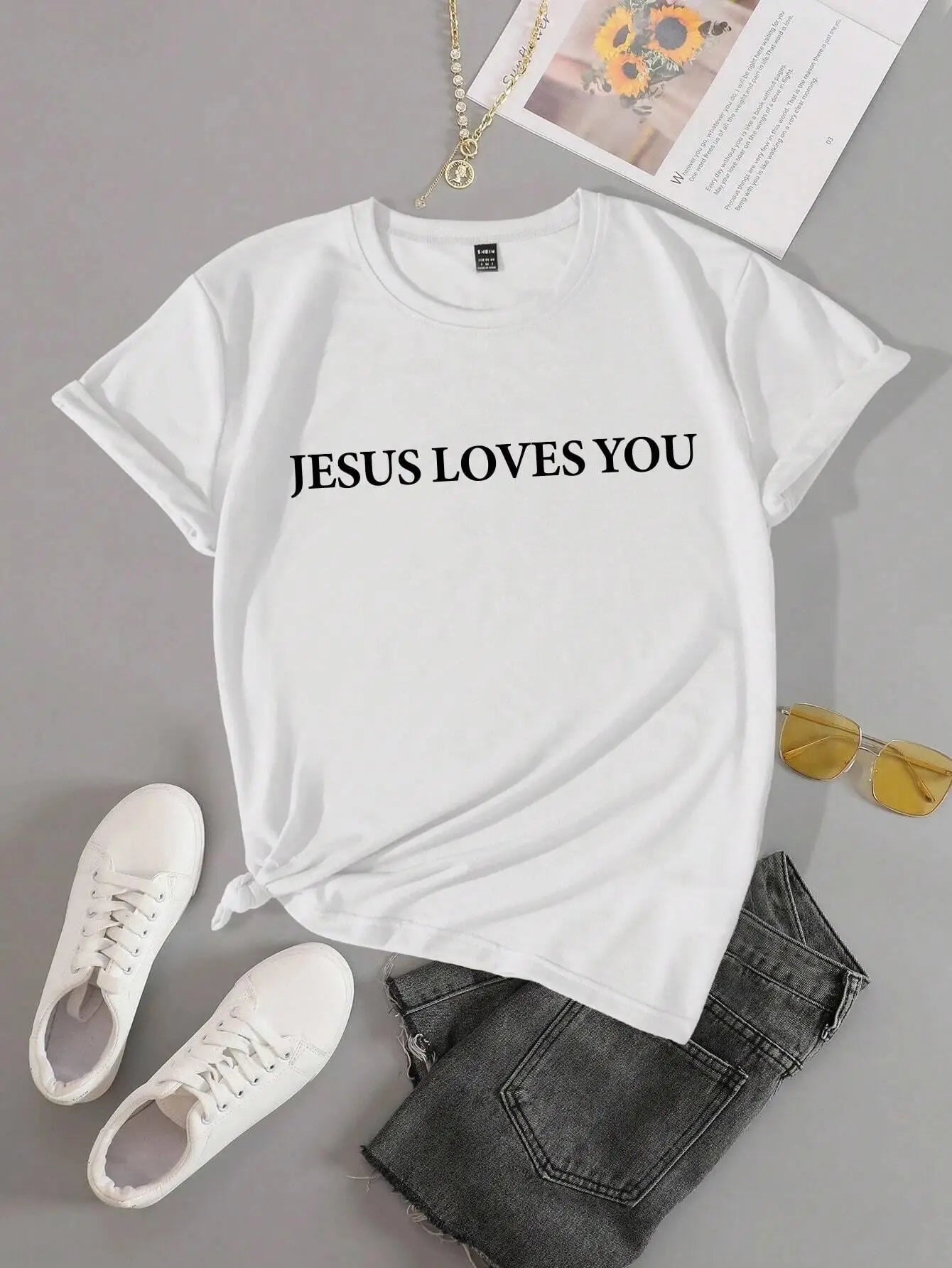 Jesus Loves You T-Shirt - 8 - an | ONEFY.SHOP