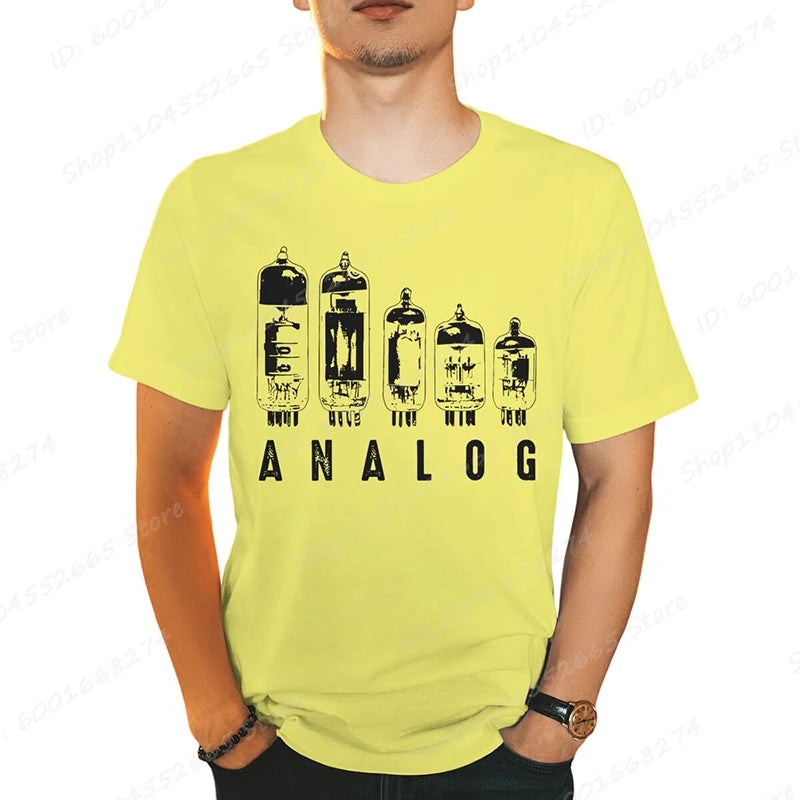 Analog Vacuum Tube Graphic T-Shirt - 2 - ps | ONEFY.SHOP