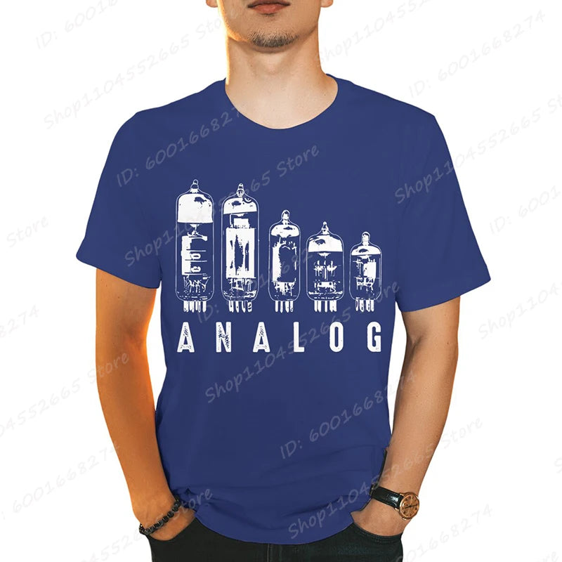 Analog Vacuum Tube Graphic T-Shirt - 2 - ps | ONEFY.SHOP