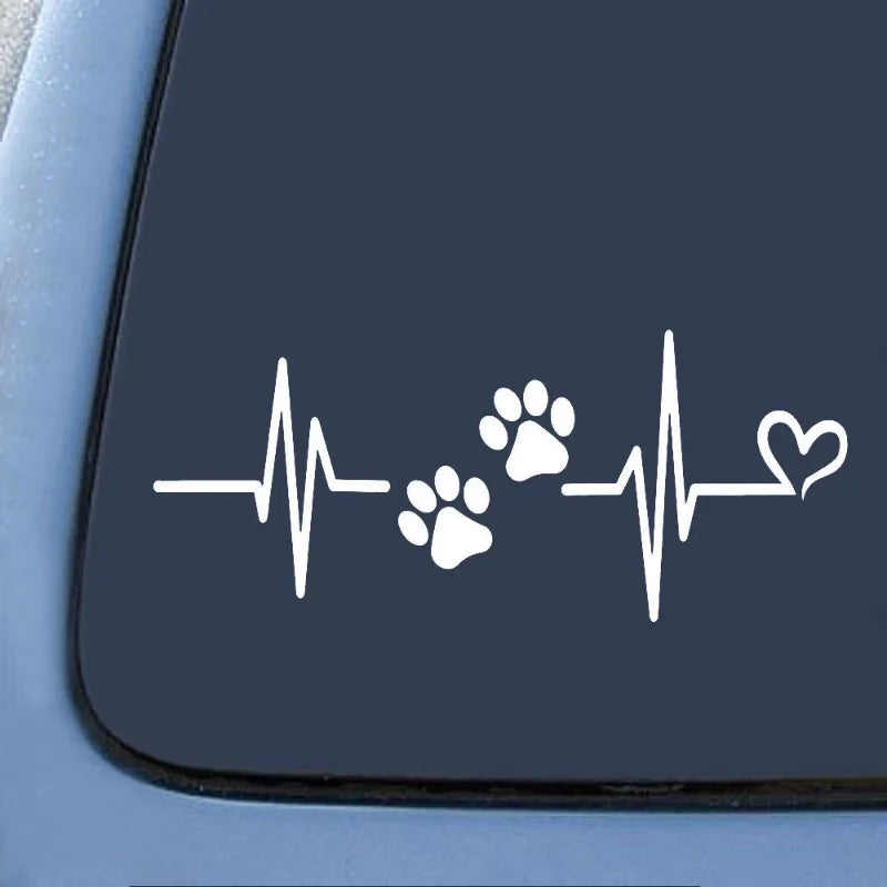 Heartbeat Love Dog Sticker - 3 - cs | ONEFY.SHOP