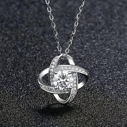 To My Queen" Love Knot Necklace - 7 -  rs | ONEFY.SHOP