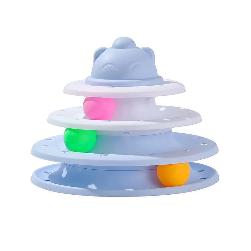 Pet Cat Toy Three-Layer Ball Tower - 5 - ps | ONEFY.SHOP