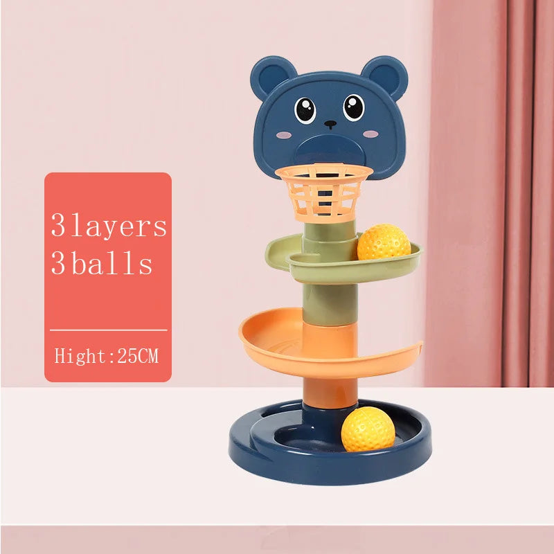 Baby Toy Rolling Ball Tower - 9 - tg | ONEFY.SHOP