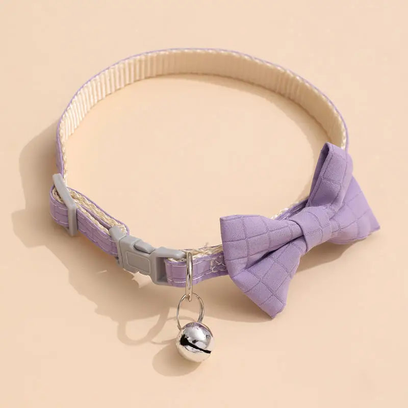 Bow Collar with Safety Bell - 5 - pn | ONEFY.SHOP
