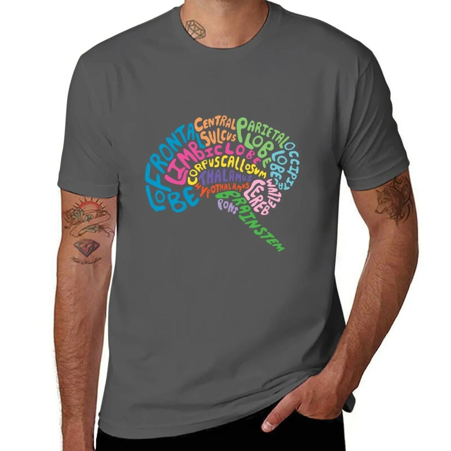 Brain Anatomy Psychology T-Shirt - 2 - ds | ONEFY.SHOP