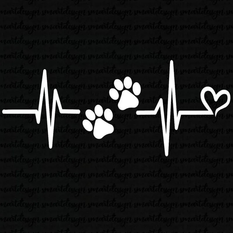Heartbeat Love Dog Sticker - 3 - cs | ONEFY.SHOP