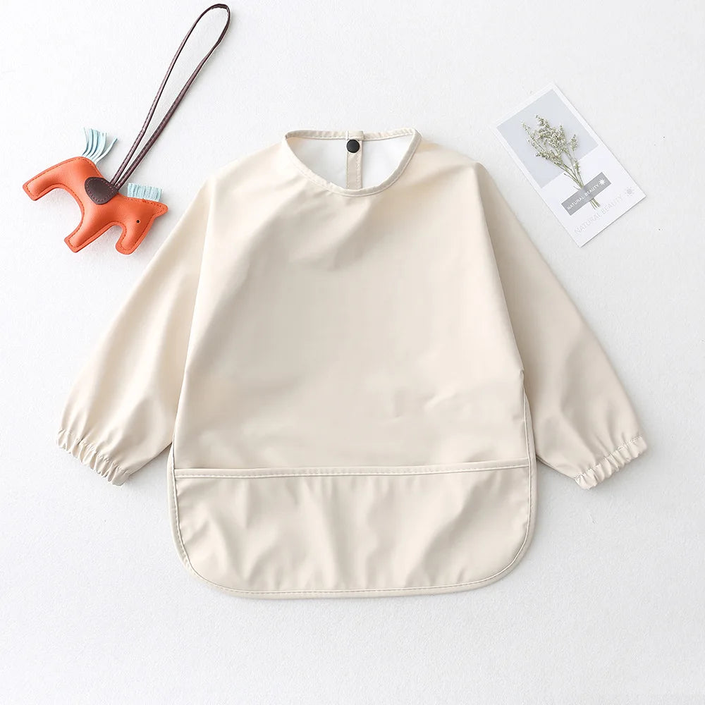 Baby Feeding Bibs With Long Sleeves - 9 - ks | ONEFY.SHOP