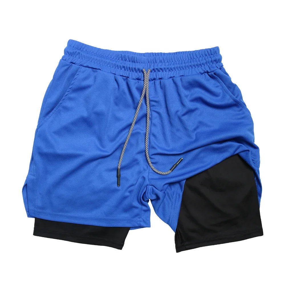 2-in-1 Men's Quick-Dry Training Shorts - 4 - fs | ONEFY.SHOP