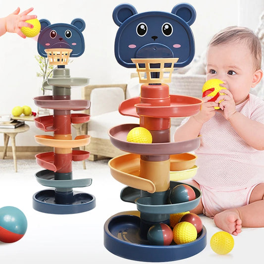 Baby Toy Rolling Ball Tower - 9 - tg | ONEFY.SHOP