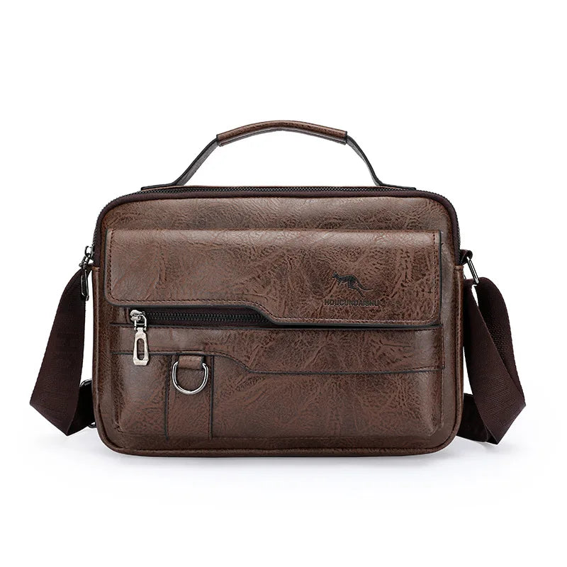PU Leather Briefcase Hand Bag - 2 - gn | ONEFY.SHOP
