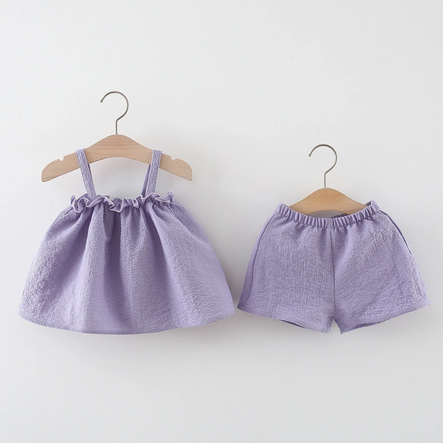 2PCS Summer Cotton Linen Set Baby Girl - 9 - kn | ONEFY.SHOP