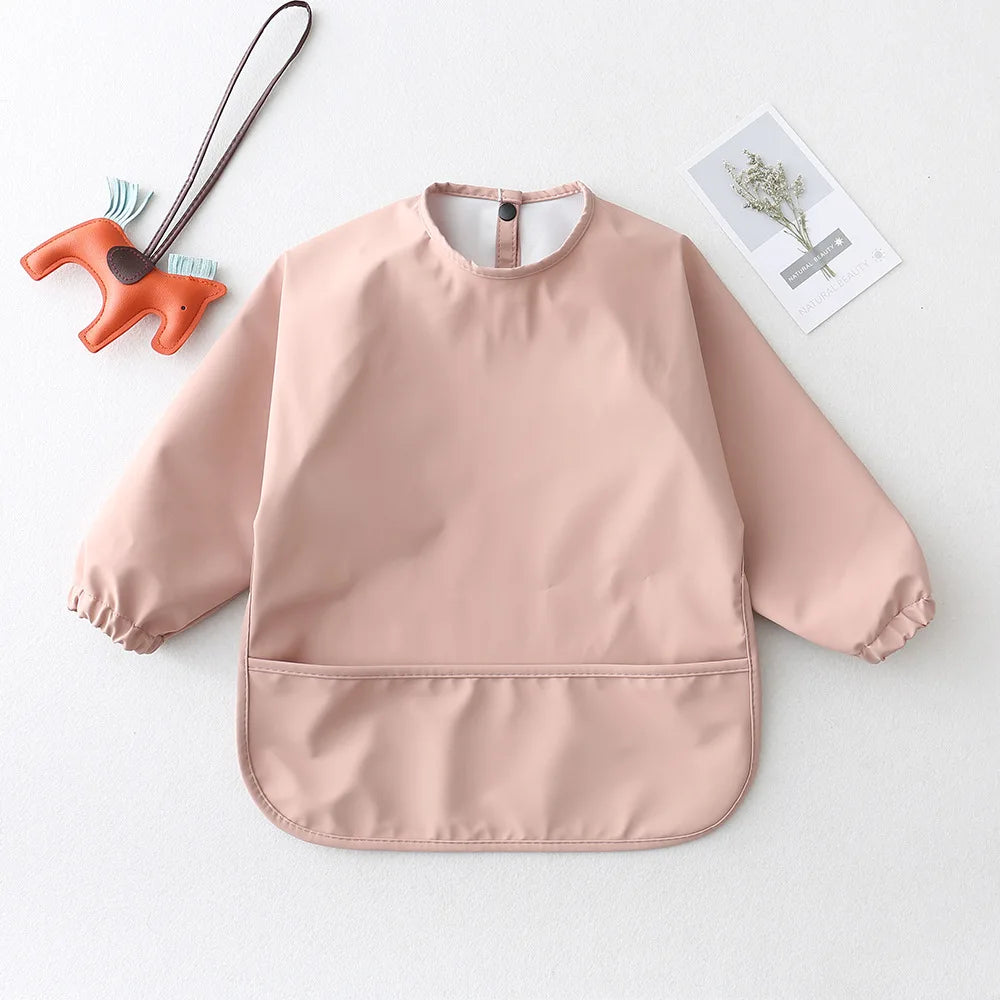 Baby Feeding Bibs With Long Sleeves - 9 - ks | ONEFY.SHOP
