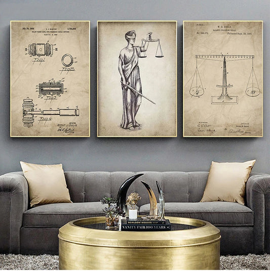 Lady Justice Law Patent Posters - 2 - aw | ONEFY.SHOP