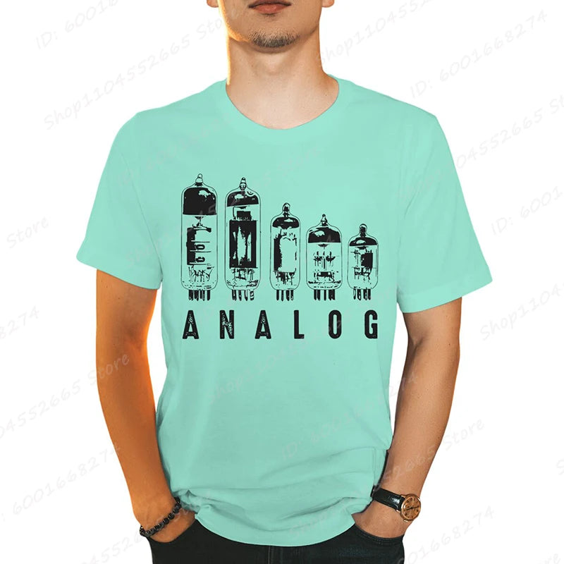 Analog Vacuum Tube Graphic T-Shirt - 2 - ps | ONEFY.SHOP