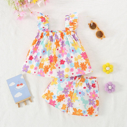 Flower Baby Girl Set - 9 - kn | ONEFY.SHOP