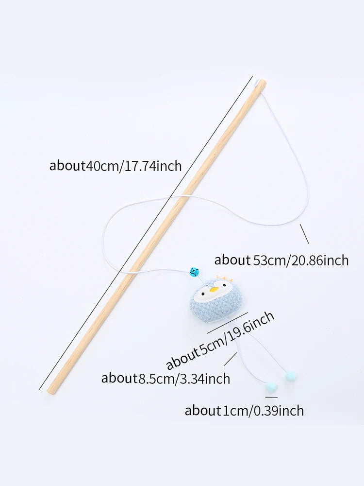 Cat Toy Wooden Pole with Bell - 9 - ps | ONEFY.SHOP