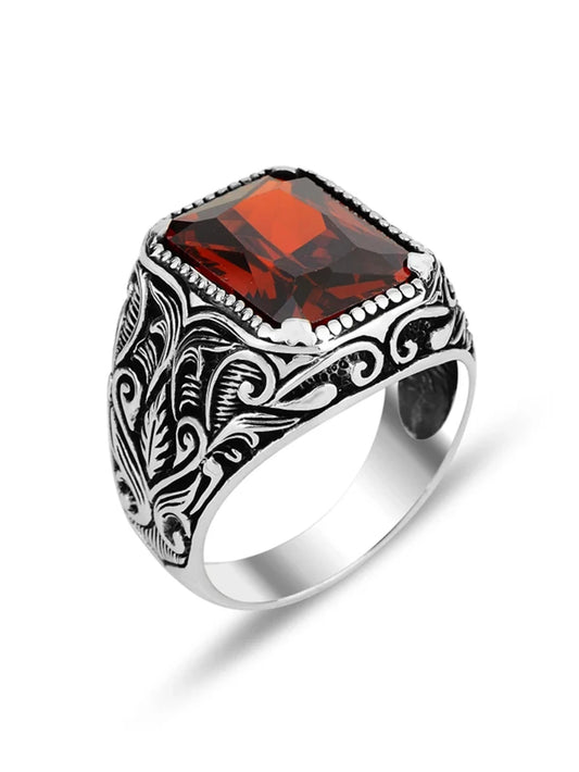 Men's Ottoman-Style Statement Ring - 2 - gn | ONEFY.SHOP