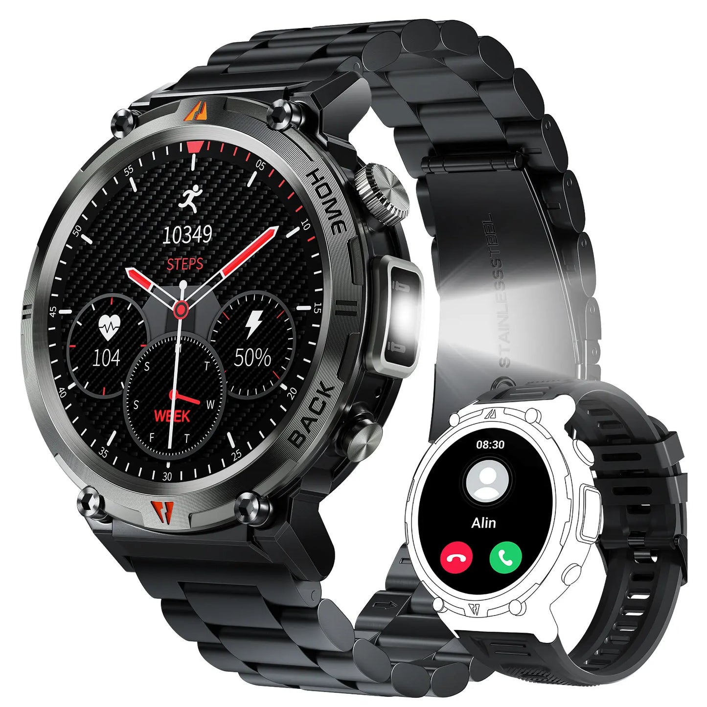 Military-Grade Outdoor Smartwatch - 4 - ss | ONEFY.SHOP