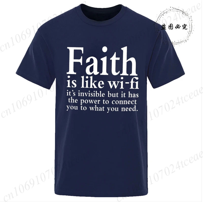 Faith Is Like WiFi Shirt - 8 - an | ONEFY.SHOP
