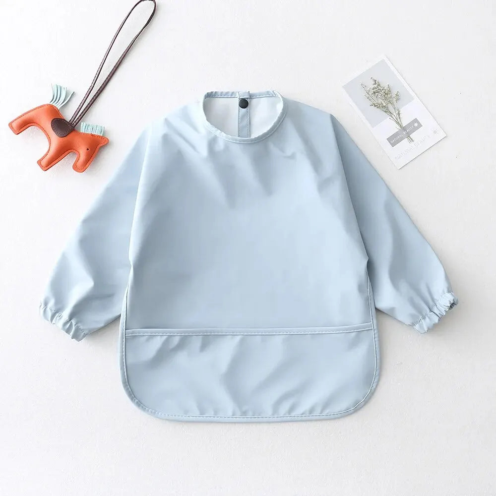 Baby Feeding Bibs With Long Sleeves - 9 - ks | ONEFY.SHOP