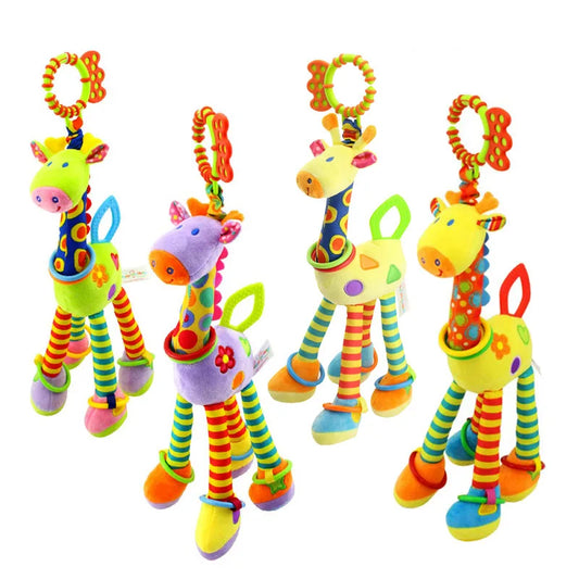 Giraffe Animal Handbells Plush - 9 - tg | ONEFY.SHOP