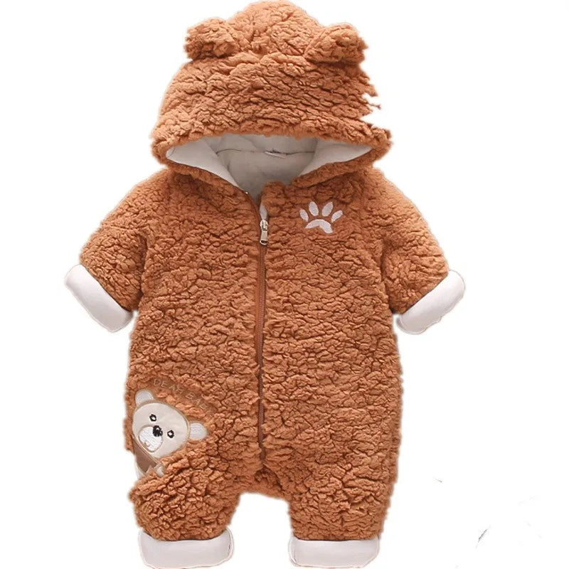Bear Embroidered Baby Jumpsuit - 9 - kn | ONEFY.SHOP