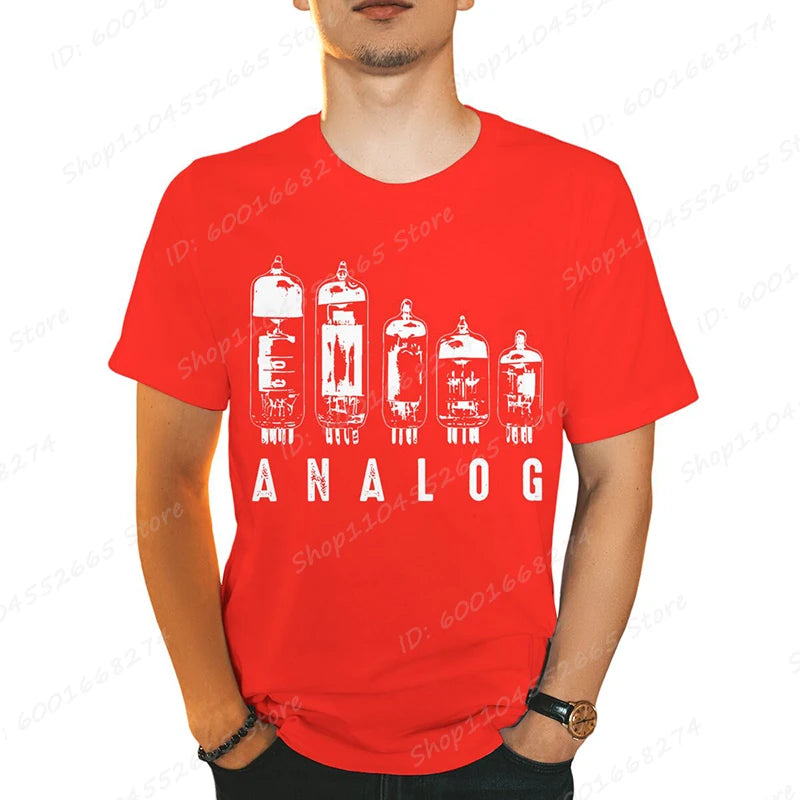 Analog Vacuum Tube Graphic T-Shirt - 2 - ps | ONEFY.SHOP