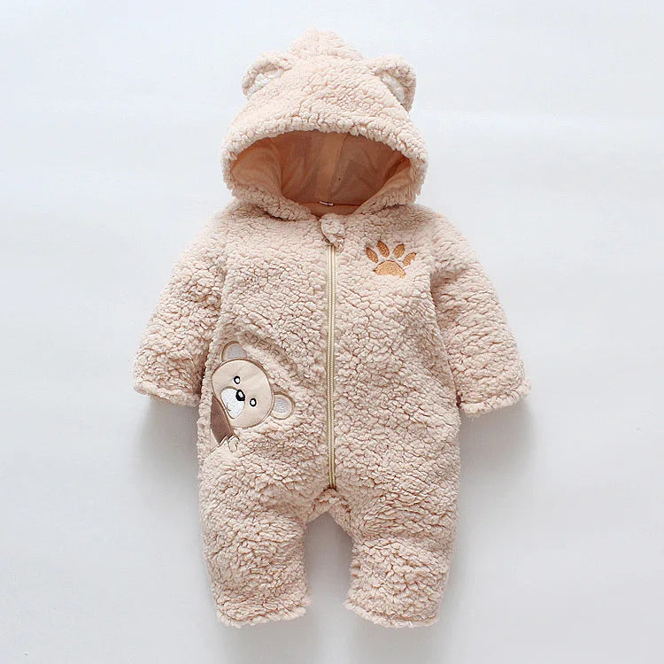 Bear Embroidered Baby Jumpsuit - 9 - kn | ONEFY.SHOP
