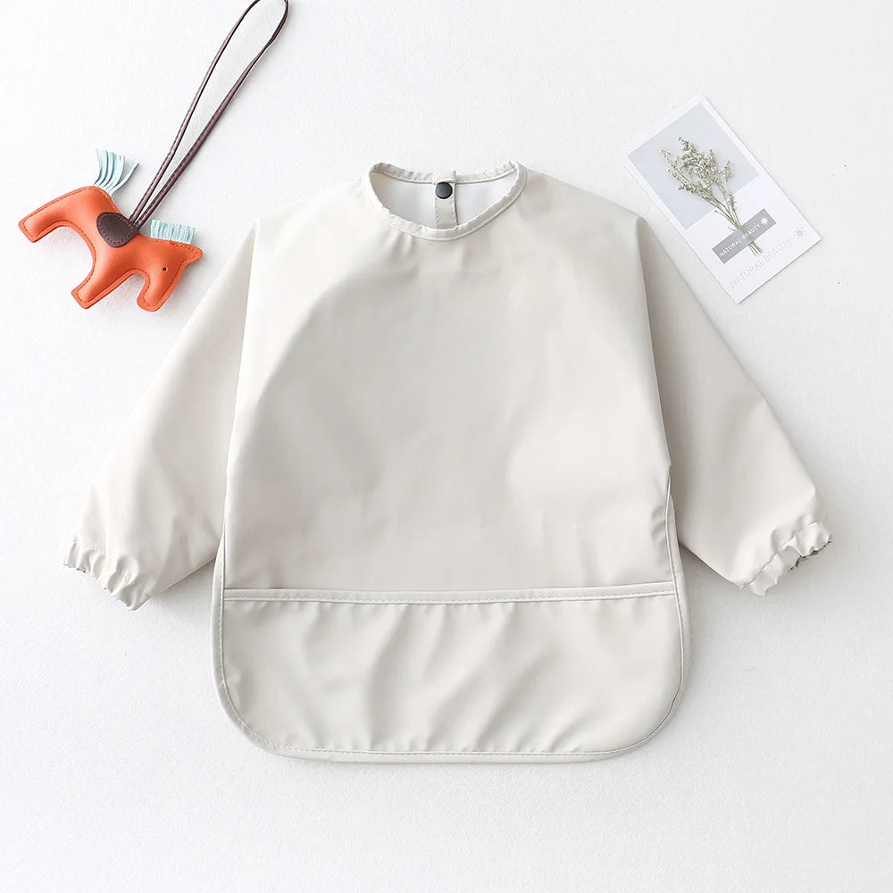 Baby Feeding Bibs With Long Sleeves - 9 - ks | ONEFY.SHOP