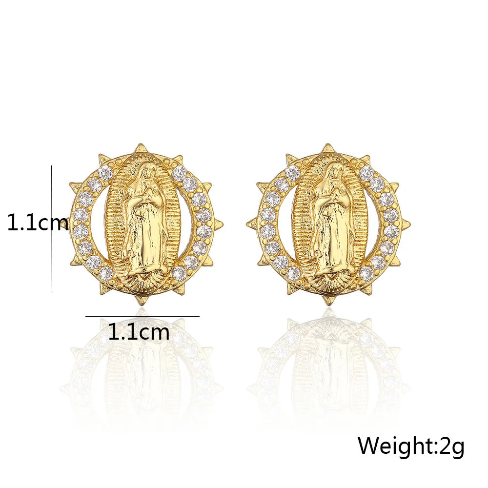 Religious Women Drop Earrings - 8 - js | ONEFY.SHOP