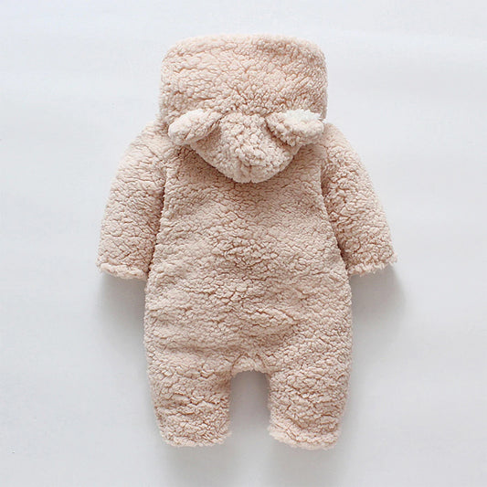 Bear Embroidered Baby Jumpsuit - 9 - kn | ONEFY.SHOP