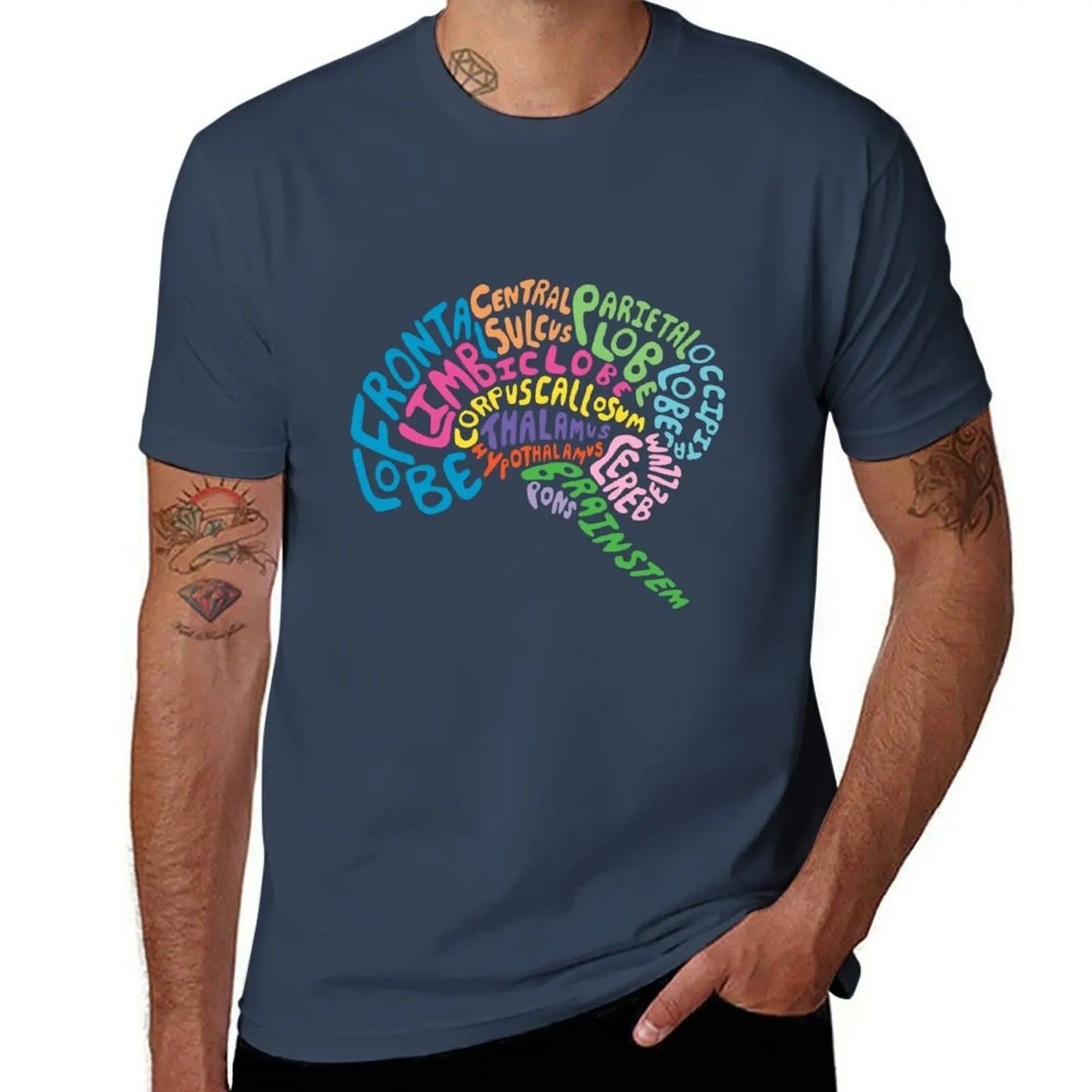 Brain Anatomy Psychology T-Shirt - 2 - ds | ONEFY.SHOP