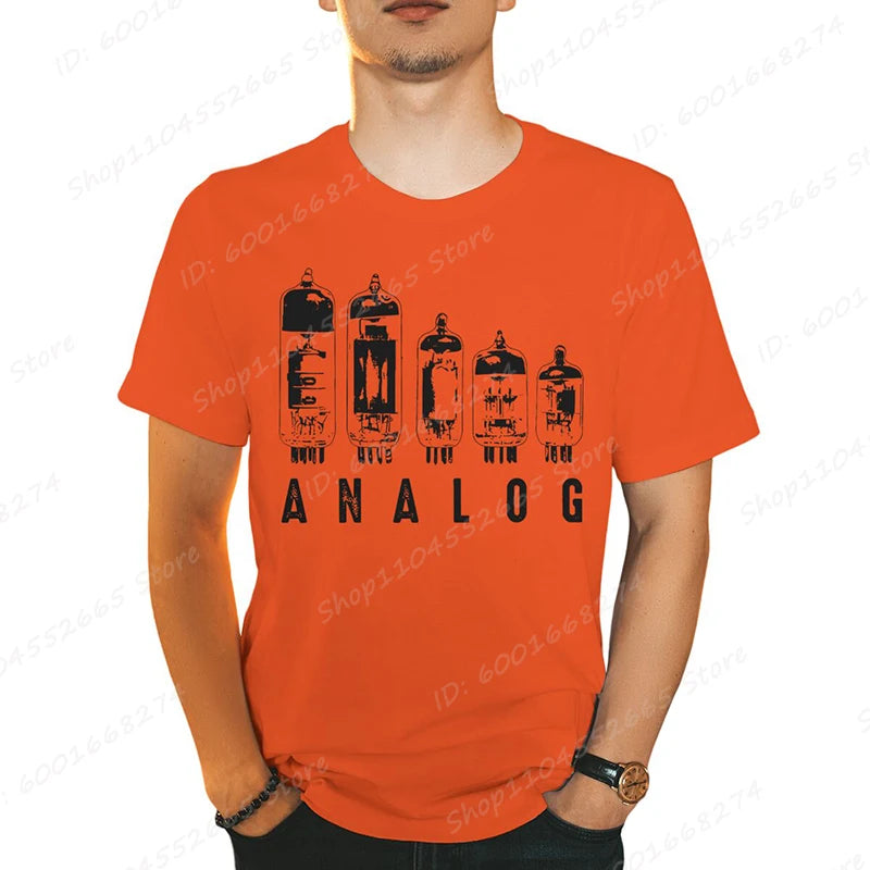 Analog Vacuum Tube Graphic T-Shirt - 2 - ps | ONEFY.SHOP