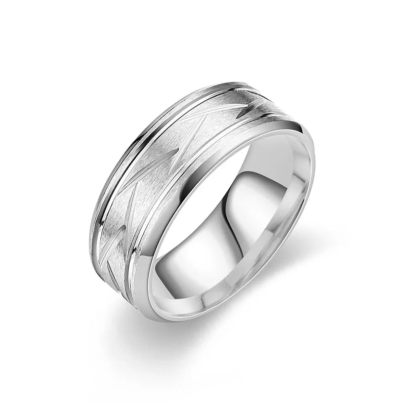 Modern Geometric Pattern Ring