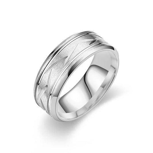 Modern Geometric Pattern Ring