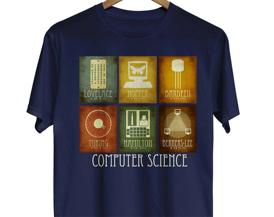 Vintage Computer Science Pioneers T-Shirt - 2 - ps | ONEFY.SHOP