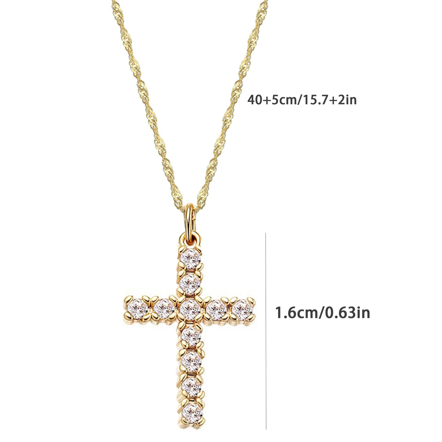 Steel Cross Necklace for Women - 8 - js | ONEFY.SHOP