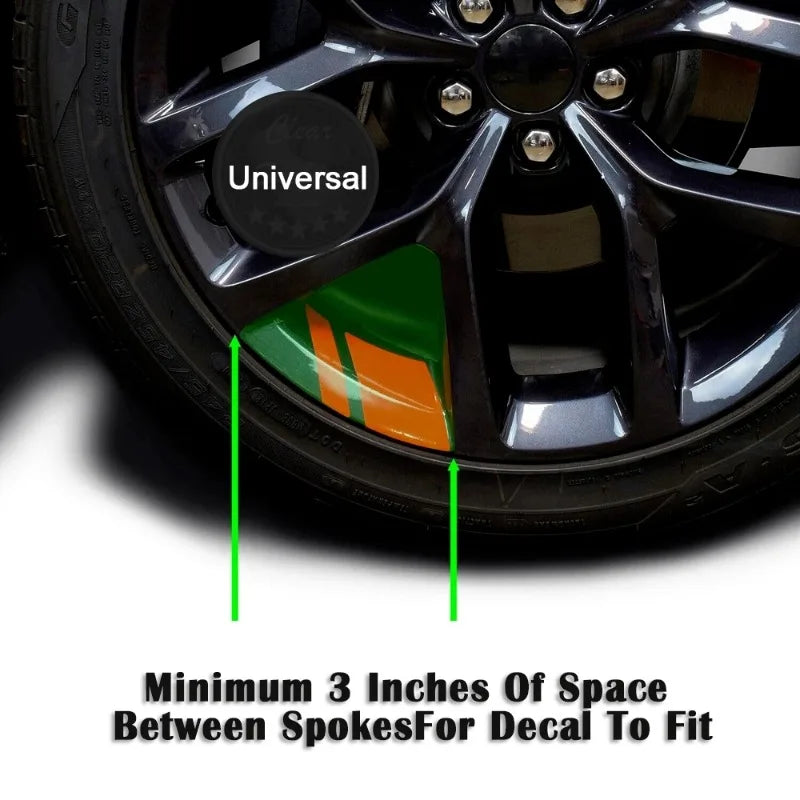 6Pcs Car Sticker Reflective Wheel - 6 - cs | ONEFY.SHOP