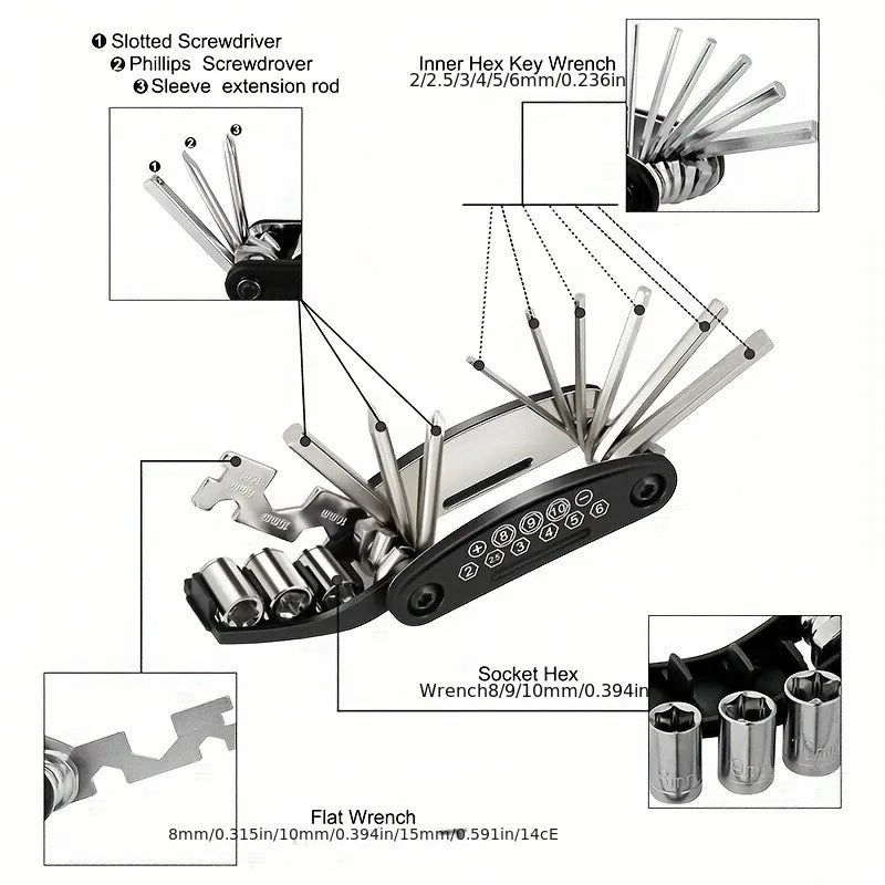 16-in-1 Motorcycle Repair Tools - 3 - te | ONEFY.SHOP