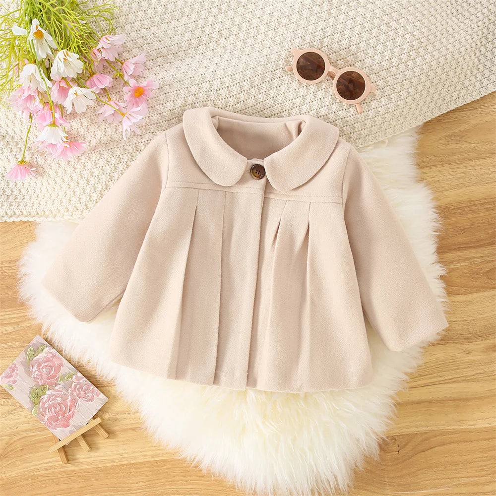 Baby Kids Cute Lapel Coat - 9 - kn | ONEFY.SHOP